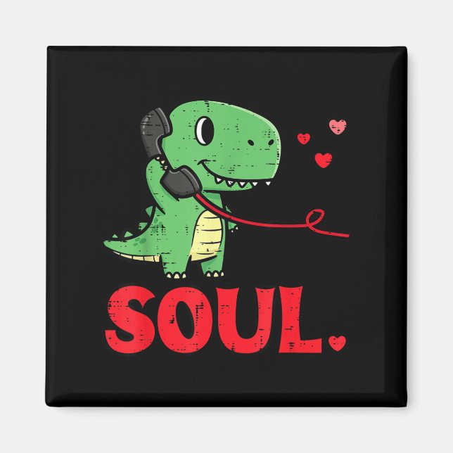 Aimant Valentines Day Matching Soulmates Soul Dino Trex C (Devant)
