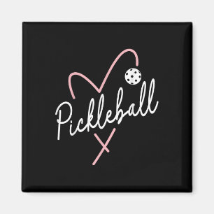 Aimant Valentines Day Pickleball Coeur drôle Forme de coe