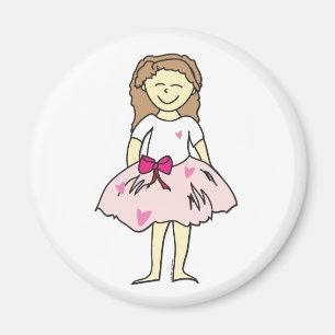 Aimant Valentine's Flower Girl