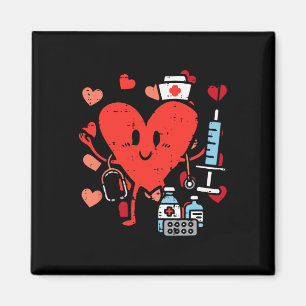 Aimant Valentines Jour Infirmière Coeur amusant Soins inf