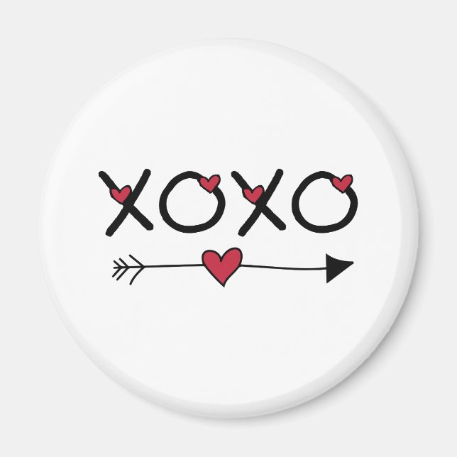 Aimant Valentines XOXO (Devant)