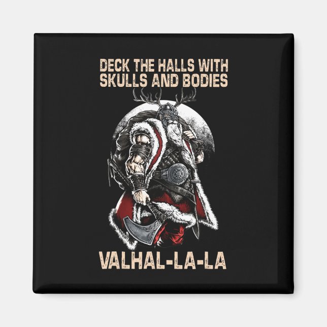 Aimant Valhalla-la Décorez Les Salles Avec Des Crânes Et  (Devant)