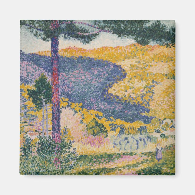 Aimant Vallée avec Fir Shade sur la Montagne (Devant)