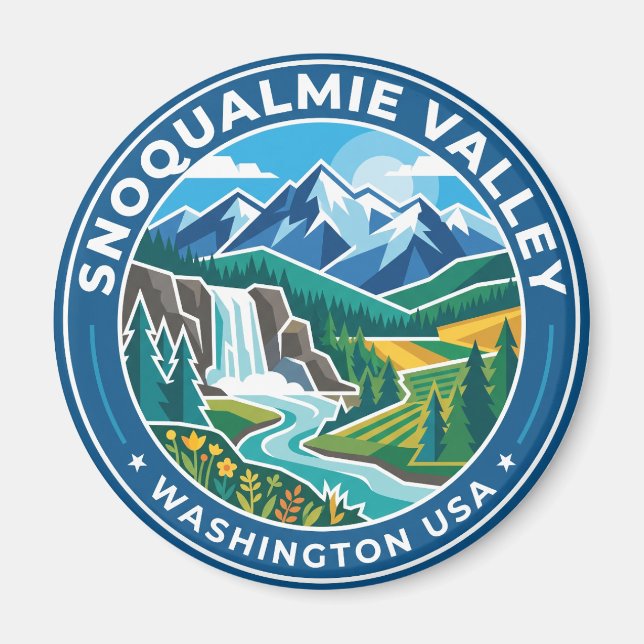 Aimant Vallée de Snoqualmie États-Unis (Devant)