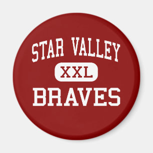 Aimant Vallée d'étoile - brave - lycée - Afton Wyoming