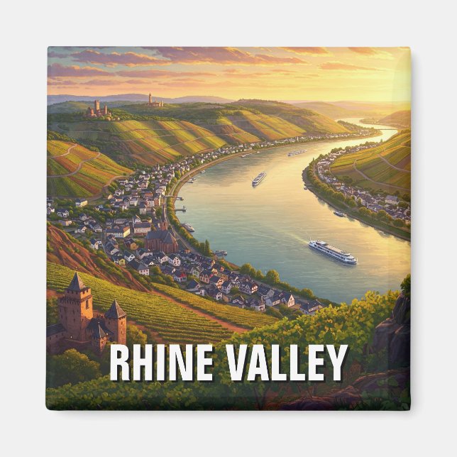 Aimant Vallée du Rhin Allemagne (Devant)
