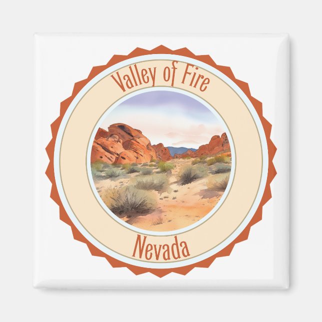 Aimant Valley of Fire, Nevada (Devant)