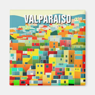 Aimant Valparaiso Chili Dessin Abstrait