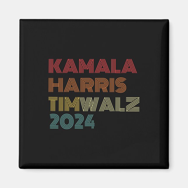 Aimant Valse 2024 Election Kamala Harris Tim Waltz 2024 1 (Devant)