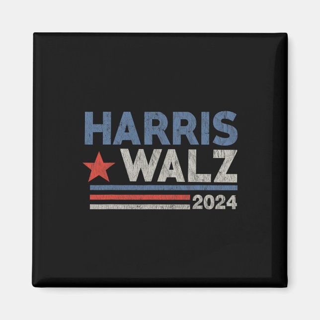 Aimant Valse 2024 Election Kamala Harris Tim Waltz 2024 2 (Devant)