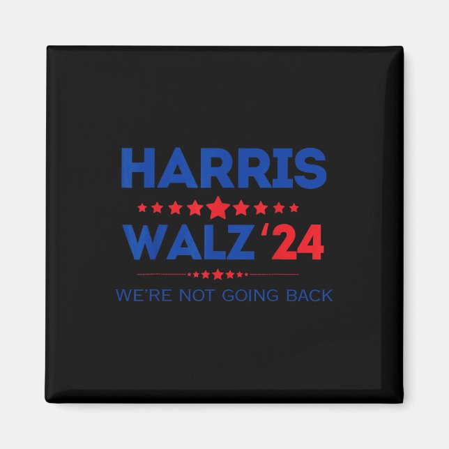 Aimant Valse Nous Ne Retournons Pas Kamala Harris 2024 (Devant)