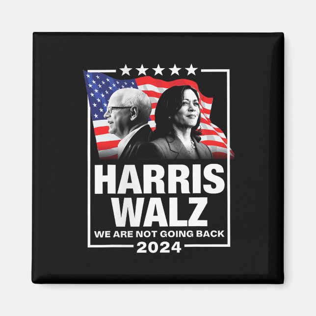 Aimant Valse Nous Ne Retournons Pas Kamala Harris 2024 1 (Devant)