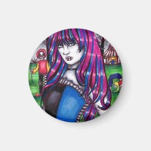 Aimant Vampire Circus Freak monstres dessin original