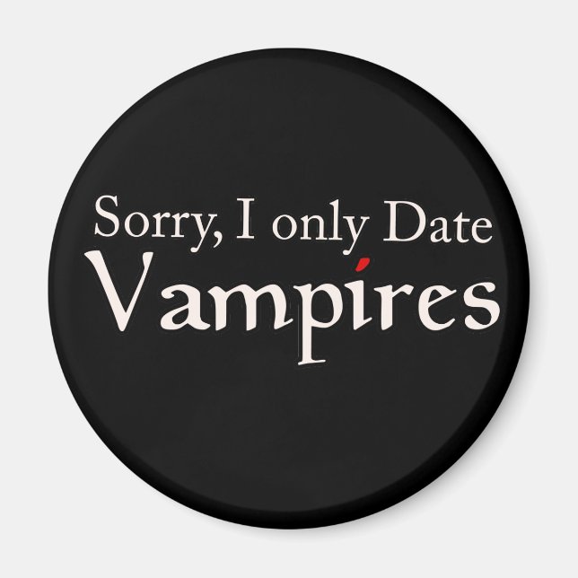 Aimant Vampire Vampires Fan Halloween (Devant)