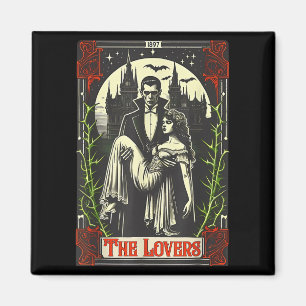 Aimant Vamre Monstre Dracula et Mariée Les Amants Tarot C