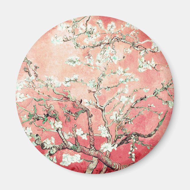 Aimant Van Gogh Almond Blossoms Peach (Devant)