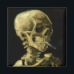 Aimant Van Gogh Fumer du squelette<br><div class="desc">Magnet représentant la peinture à l’huile de Vincent van Gogh Le crâne d’un squelette avec la cigarette brûlante (1885-86). Un grand cadeau pour les amateurs de post-impressionnisme et d'art hollandais !</div>