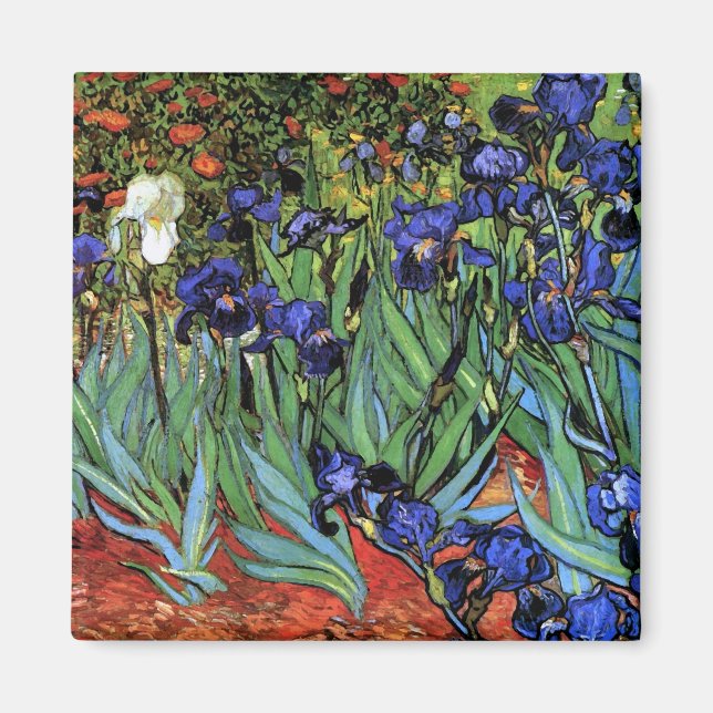 Aimant Van Gogh Irises (F608) Art Vintage (Devant)