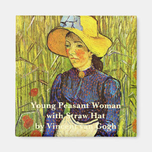Aimant Van Gogh, Jeune paysanne au chapeau de paille