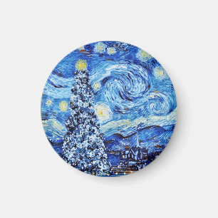 Aimant Van Gogh - La Nuit étoilée - Blancs Noël