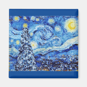 Aimant Van Gogh - La Nuit étoilée - Blancs Noël