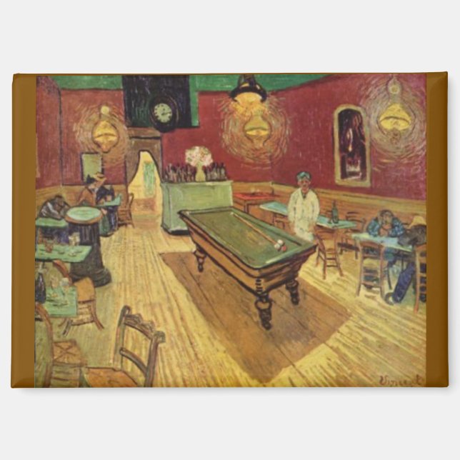 Aimant Van Gogh, Le Café de Nuit,  (Recto)