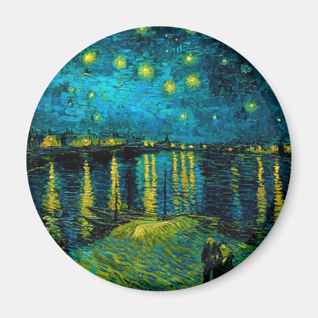 Aimant Van Gogh Nuit étoilée sur le Rhône (Devant)