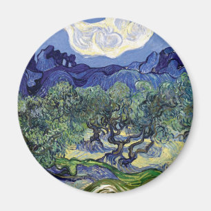Aimant Van Gogh - Oliviers Dans Un Paysage Montagneux