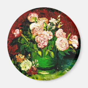 Aimant Van Gogh Peonies et Roses