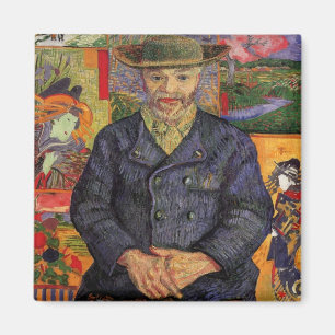 Aimant Van Gogh, Portrait du Père Tanguy, Art Vintage