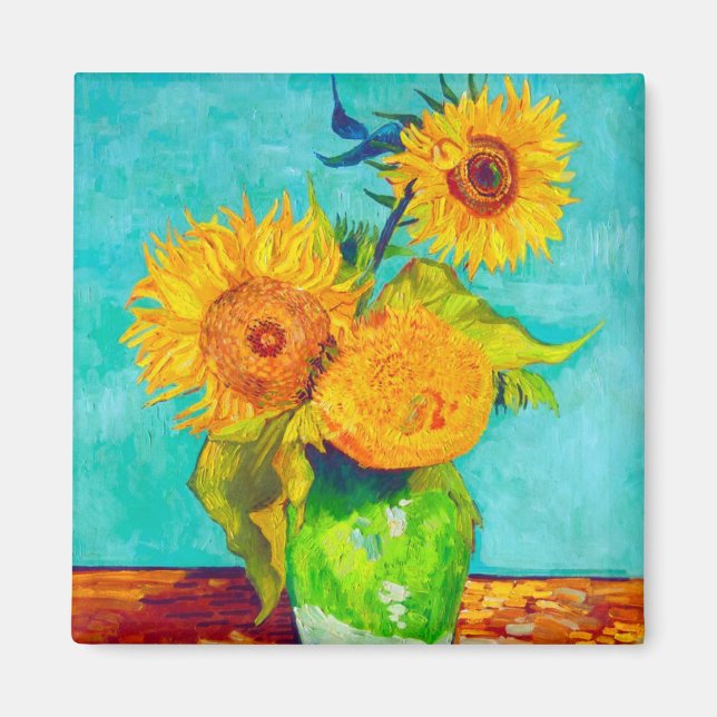 Aimant Van Gogh Sunflowers (Devant)