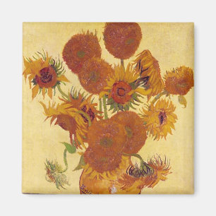 Aimant Van Gogh Sunflowers (F454) Art Vintage