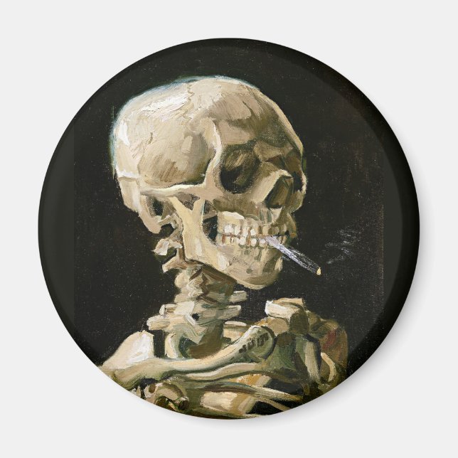 Aimant Van Gogh - Tête de squelette (Devant)