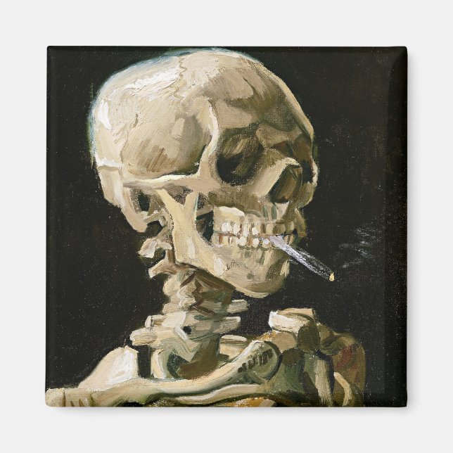 Aimant Van Gogh - Tête de squelette (Devant)