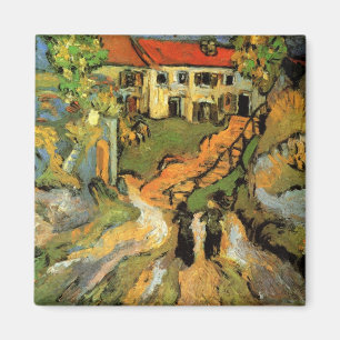 Aimant Van Gogh Village Street et Steps Auvers, Figures