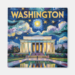 Aimant Van Gogh Washington DC Lincoln Memorial Travel