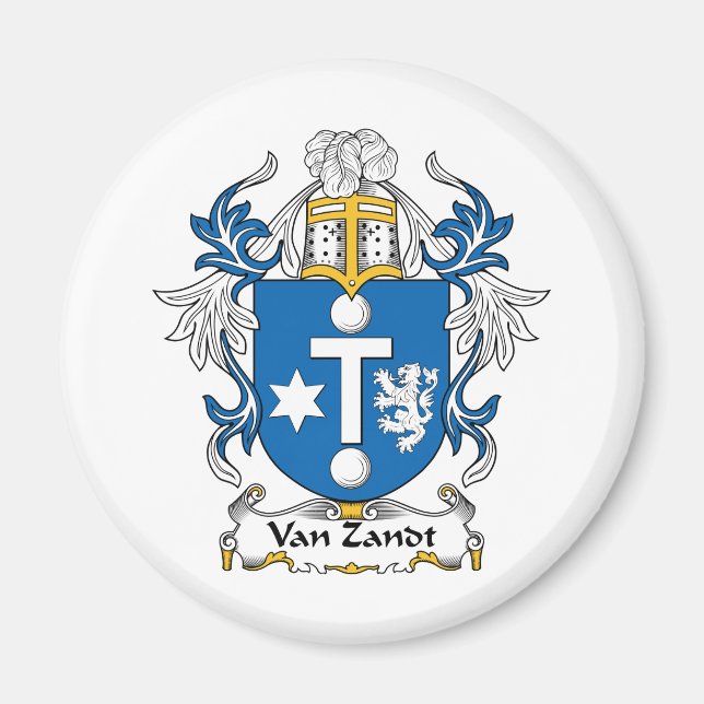 Aimant Van Zandt Family Crest (Devant)