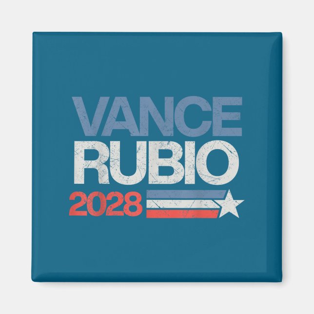 Aimant Vance Rubio 2028 Président Jd Vance Marco Rubio Ét (Devant)