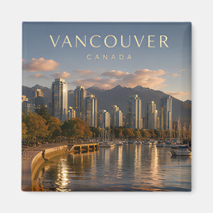 Aimant Vancouver Canada Luxe Bord de Mer