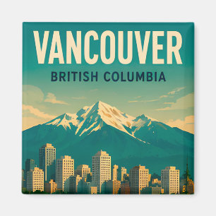 Aimant Vancouver Canada Souvenir de Voyage
