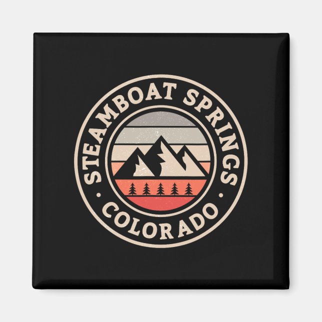 Aimant Vapeur Springs Colorado Ski Snowboard Lod (Devant)