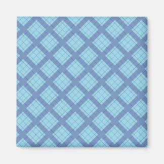 Aimant Variation bleue Plaid
