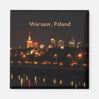 Aimant Varsovie, Pologne la nuit