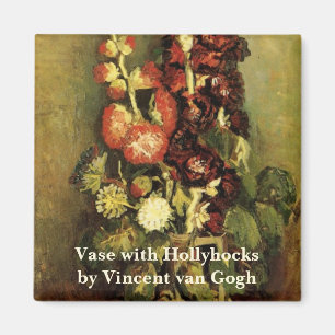Aimant Vase aux roses trémières par Vincent van Gogh