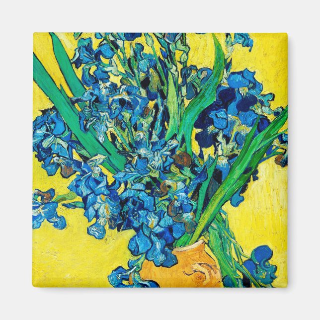 Aimant Vase avec Irises, Van Gogh (Devant)