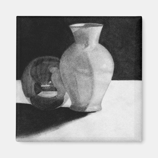 Aimant Vase avec sphère (Devant)