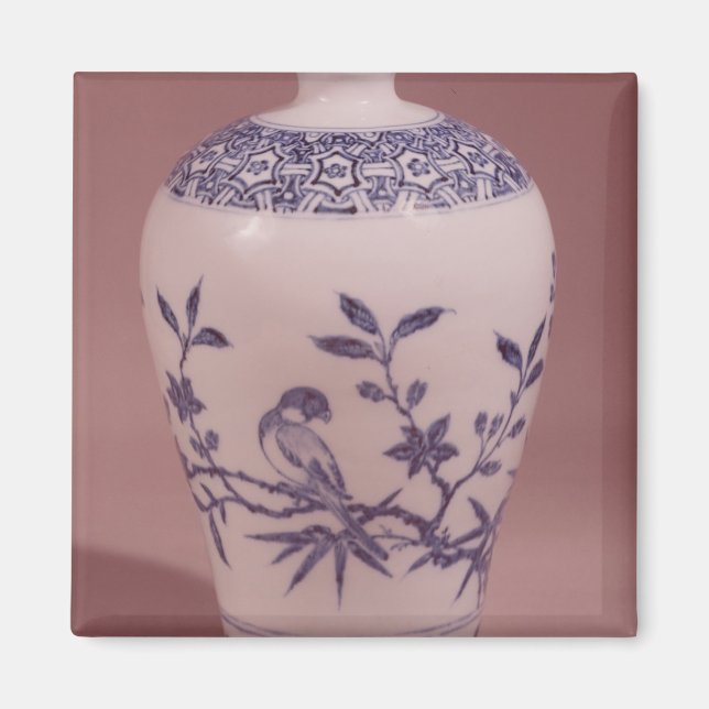Aimant Vase de fleurs, dynastie Ming (Devant)