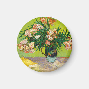 Aimant Vase de Vincent Van Gogh avec oleandres et livres