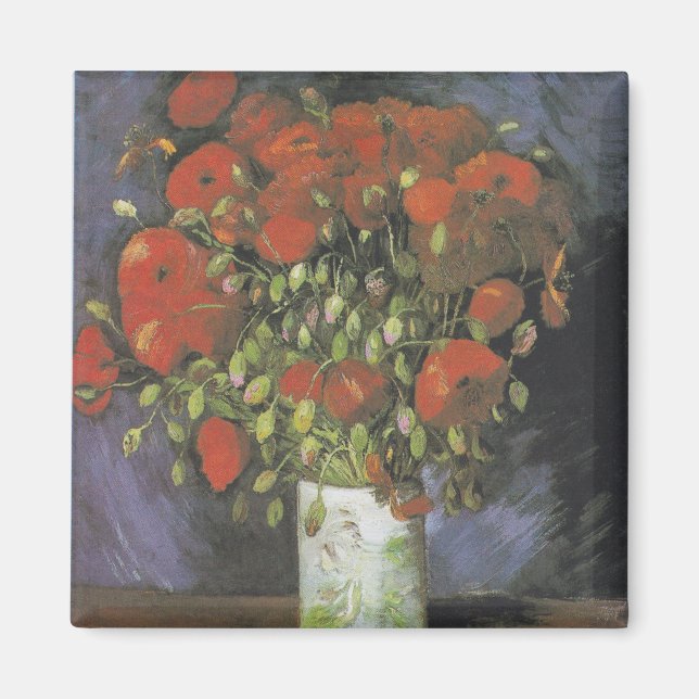 Aimant Vase par Red Poppies Vincent van Gogh (Devant)