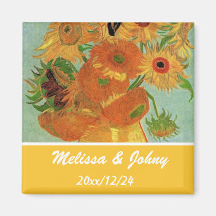 Aimant Vase with twelve sunflowers Vincent van Gogh